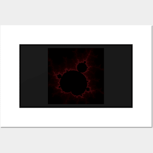 Fractal Light - Red Mandelbrot Posters and Art